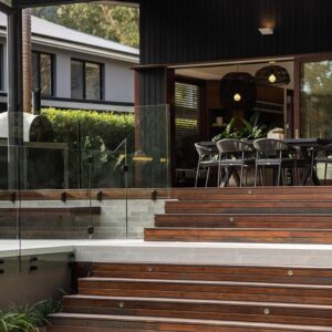 hardwood timber stairs