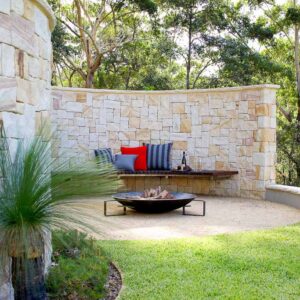 Backyard Garden Design - Stone Wall