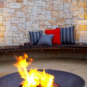 Backyard Garden Design - Stone Cladding
