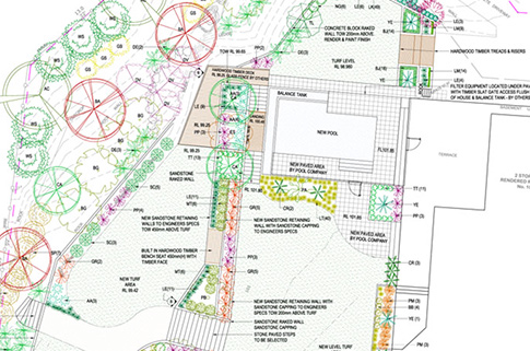 landscape plan 1 - Landscape Design, Landscape Architect, Garden Design | Space Designs, Sydney NSW