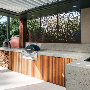 outdoor kitchen