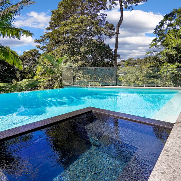 tiled spa - Landscape Design, Landscape Architect, Garden Design | Space Designs, Sydney NSW