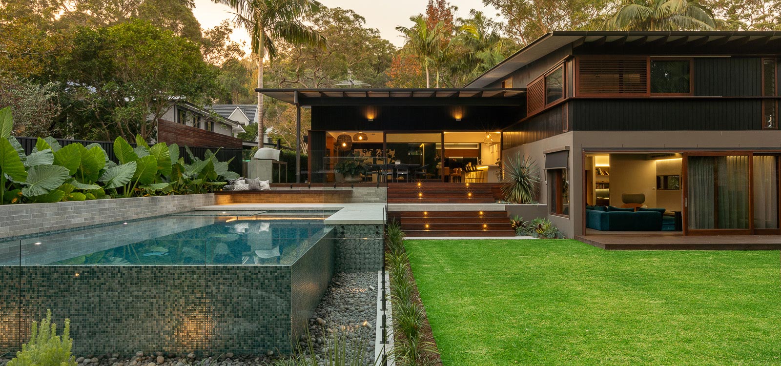 Sloping block landscape design by our Sydney landscape architects.
