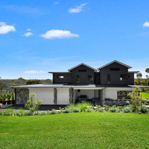 Rural landscape design with greenery