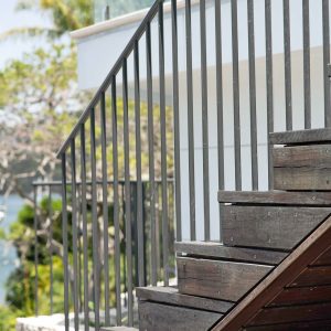 Sleek monument handrail design for stairs