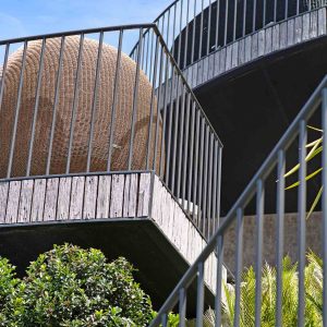 Stainless steel balustrade design feature