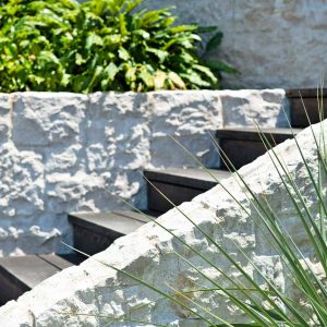 Sleek timber staircase modern home