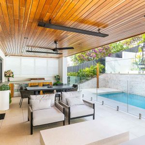 Alfresco area with stylish outdoor seating