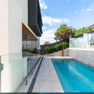 Lap pool with clean design