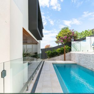 New pool with sleek design