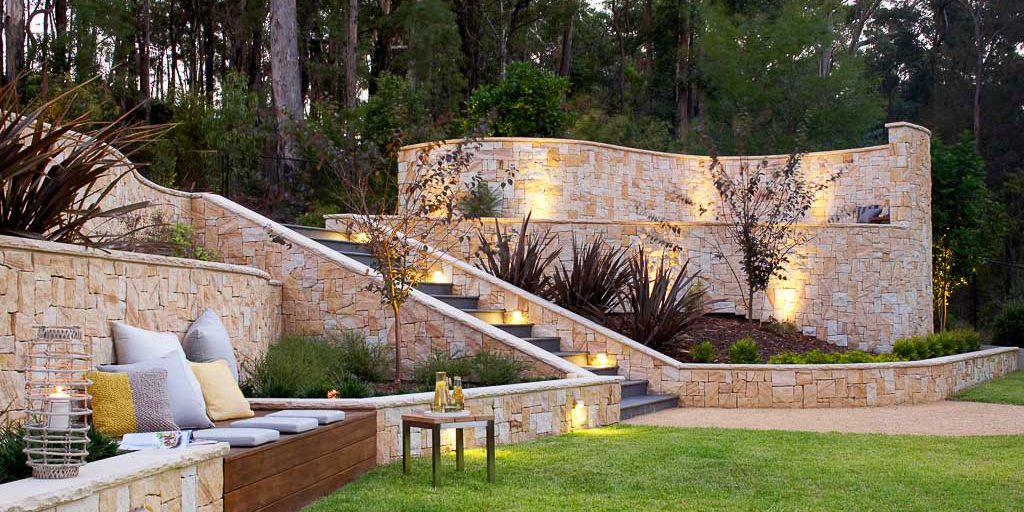 Landscaping-on-a-Slope Example of landscaping on a slope