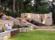 Example of landscaping on a slope