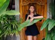 Lady standing in Bali Garden Design