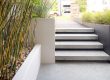 Floating steps concrete in gardens