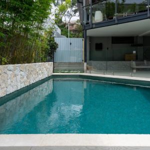 tiled plunge pool