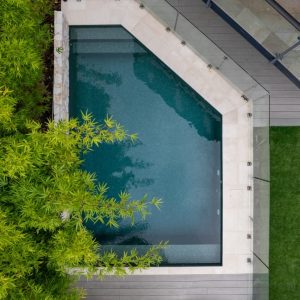 triangle shaped pool