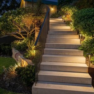 front stairs night